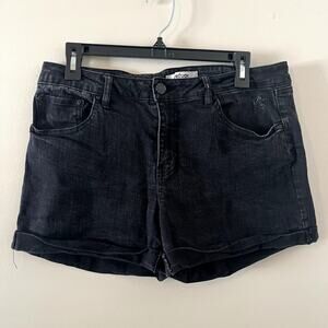 Refuge Women's Black Jean Shorts 10